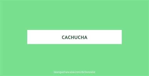 cachucha definition.